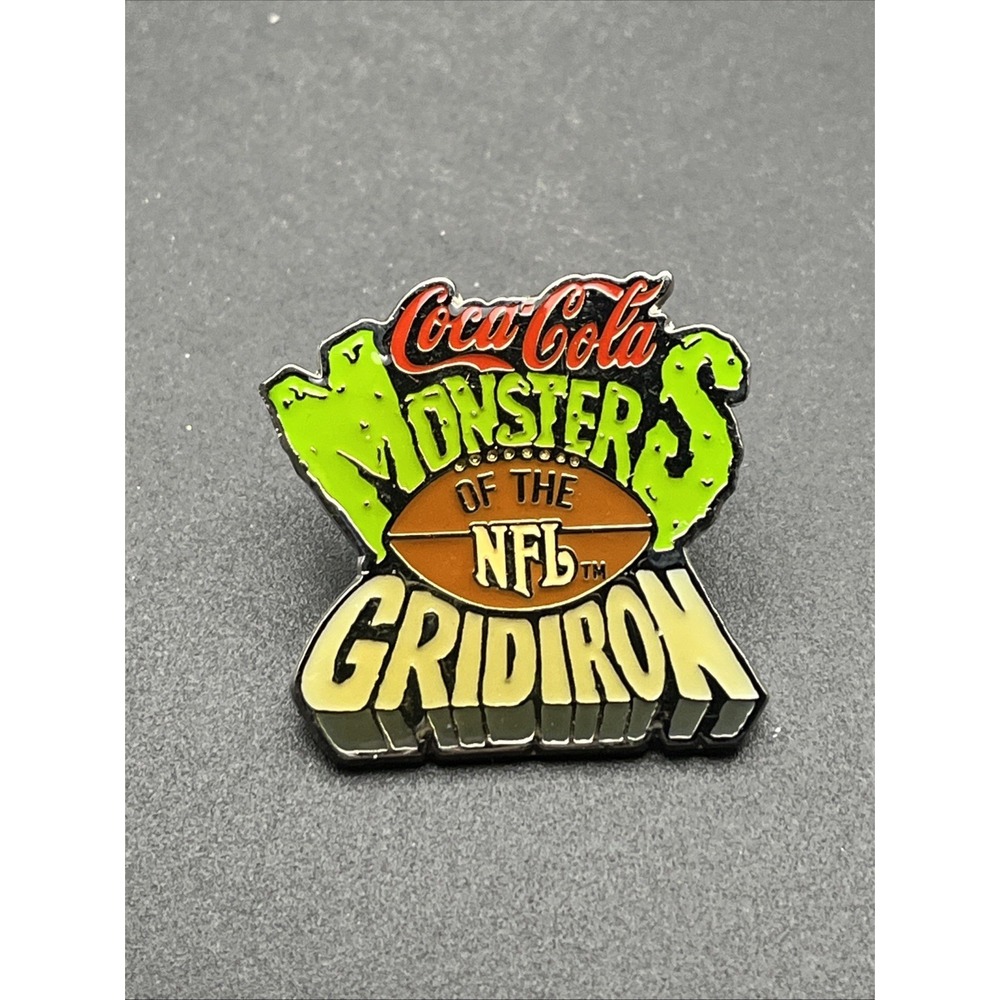 Coca-Cola Coke NFL Football Monsters Of The Gridiron Lapel Hat Pin‎